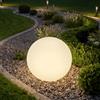 tectake® Lampada da terra Sfera LED, luce RGB da esterno e interno, telecomando, 16 colori, 1200 lumen, IP44 water proof, polietilene, luci giardino arredo esterno, piedini - M - Ø 40 x 40 cm
