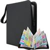 Raccoglitore Carte Pokemon 9 Tasche Con Cerniera - 50 Fogli per 900 Carte - Albu