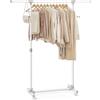 SONGMICS Stand Appendiabiti con Ruote, Attaccapanni, Altezza Regolabile 97-165 c