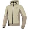 Alpinestars Radium Tech Cappuccio con zip da motocicletta, grigio/beige, L | Impermeabile, Traspirante, Con protezioni