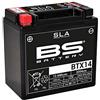 BS Battery Batteria moto SLA BS Battery 300681 BTX14 AGM, Nero