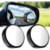 Yuuchoringee Specchietto retrovisore per auto con ventosa, specchio cieco a 360 gradi, specchietto retrovisore grandangolare HD, specchietto retrovisore laterale grandangolare, girevole per auto SUV camion (nero)