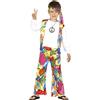 FIESTAS GUIRCA Costume da Hippie per Bambini età 7-9 Anni