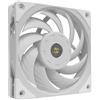 Mars Gaming MF-NC, Ventola PC PWM 120mm, Cuscinetto FDB in Copper Hyper-balanced, Silenziosa con Design a Lame Ibride, Professionale per Computer, Bianco