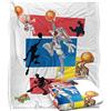 LOGOVISION Space Jam Group Collage Coperta super morbida al tatto setoso - 152 x 127 cm