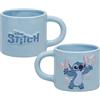 Paladone, Tazza di Lilo & Stitch della Disney, di colore azzurro pastello, 400 ml, grande, in ceramica, per tè e cioccolata calda; prodotto con licenza ufficiale della cultura pop per i fan del film