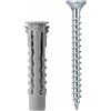 NOBEX Tasselli universali nylon ncv 6x30 con vite tsp 4,5x40 confezione 100 pz
