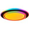 OPTONICA Plafoniera led 40w rgb cct bianca con telecomando e memoria