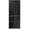 Haier HFR3718ENGB Frigorifero multiporta FD 70, Serie 3, Libera Installazione, 4 porte, No Frost, Luce Led, Nero, L x P x A 70x68.8x177.5, Classe E