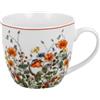 DUO Floral, tazza da 460 ml, Wild Bird in borsa per il trasporto, in porcellana New Bone China