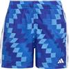 adidas Bambini e Ragazzi Football-Inspired Graphic Swim Kids Swimwear, Lucid Blue/White, 11-12 Years