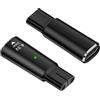 Duluok 2PCS 4.3V Type-C Caricatore Universale Rasoio Elettrico Barba compatibile con Oneblade Caricatore PD Adattatore QP2620/QP2520/QP2515/QP2510 con Indicatore di Carica Portatile (Cavo Escluso,Nero)