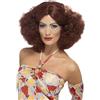 SMIFFYS Parrucca afro anni '70, rossiccia, con riga di lato Halloween