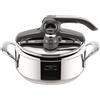 Lagostina Diva, Pentola a Pressione 3,5 L in Acciaio Inox, Cestello Incluso, con Fondo Lagofusion® e Valvola a 2 Pressioni, Compatibile con Induzione