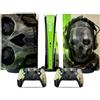 MaD Vision® Extra-Durable Skin Kit per PlayStation 5 (PS5) Disc Slim e Digital Slim | Set di Pellicole Adesive in Vinile Opaco per la Console e 2 Controller - per Call of Duty|COD Design