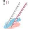 Luntak Penne stilo per touch screen (2 pezzi), penne Luntak ad alta sensibilità per iPad, iPad Pencil compatibili con/Apple/iPhone/Pad/Android/Microsoft Tablet/Nintendo Switch, rosa/argento