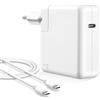 COOYA 96W USB C Caricatore, per MacBook Pro 16, 15, 14, 13 pollici 2024, 2023, 2022, 2021, M3 M2 M1, per MacBook Air, Compatibilità all USB-C laptop, Compatibile con iPad, con 6.6ft Type C 5A cavo.