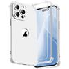 ORETECH Compatibile con Cover iPhone 14 Pro,Custodia iPhone 14 Pro con 2 in 1 Ultra Sottile Antiurto Hard PC Silicone Anti Graffio Cover per iphone 14 Pro - Bianco