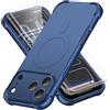 ORETECH Magnetica Cover per iPhone 17 Pro Max 6,9", [Compatibile con MagSafe] [Protezione Fotocamera Integrata] Custodia Ultra Sottile Silicone Anti-Graffio TPU Antiurto-Blu Profondo