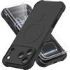 ORETECH Magnetica Cover per iPhone 17 Pro Max 6,9", [Compatibile con MagSafe] [Protezione Fotocamera Integrata] Custodia Ultra Sottile Silicone Anti-Graffio TPU Antiurto, Nero