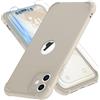 ORETECH Cover Compatibile con iPhone 11, Custodia per iPhone 11 con [2 x Pellicola Protettiva Vetro Temperato] 2 in 1 Antiurto Ultra Sottile Hard PC TPU Silicone Anti Graffio per iPhone 11 - Pietra