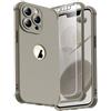 ORETECH Cover per iPhone 13 Pro Max 6,7 Pollici, Custodia iPhone 13 Pro Max [2 x Pellicola Protettiva Vetro Temperato] [Protezione Dell'Obiettivo Della Fotocamera] Cover Antiurto in Silicone - Pietra