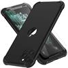 ORETECH Compatibile con Cover iPhone 11 Pro Max, Custodia per iPhone 11 PRO Max, con [2 x Pellicola Protettiva Vetro Temperato] Antiurto Hard PC Silicone Anti Graffio cover per iphone 11 promax - Nero
