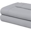 EasyCosy Set Lenzuola Singolo 105x200 Microfibra Spazzolata Chiaro
