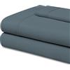 EasyCosy Set Lenzuola Singolo 3 Pezzi 105x200 cm - Microfibra Spazzolata - con Lenzuolo sopra, Lenzuolo con Angoli e 1 Federe 50x75 cm. Grigiastro - Oeko-Tex