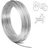 ZDLSDL Filo Alluminio Ø2mm x 30m - Alluminio per Tricotin Argento, Modellabile 3mm, ideale per Creazione di Gioielli