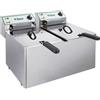 HOUSE FR88N-FT Friggitrice elettrica monofase 3+3 kW doppia vasca 8+8 litri