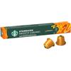 Starbucks 10 Capsule Starbucks Smooth Caramel by Nespresso per macchine Nespresso
