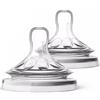 PHILIPS SpA AVENT 2 TETTARELLE NATURAL FLUSSO ABBONDANTE 4 FORI