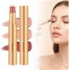 Generic Waterproof Eyeshadow Stick - Eye-Shadow, 3-in-1 Easy Eyeshadow Stick, Gradient Pencil with Glitter Finish, Cosmetic Tool Portable Use (03 Fine shimmer coffee orange)