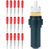 WOLOVO 45 Gradi 15pcs Lama di Taglio Ago per Summa Plotter Machine+1pc Summa Lama Holder