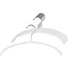 MAWA Grucce per Abiti, Economic P, Set di 10 Pezzi, Salvaspazio e Antiscivolo, per Magliette e Maglioni, Ruotabili a 360°, con Rivestimento Antiscivolo, 30 cm, Bianco