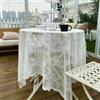 BSITSSS Tovaglia Quadrata in Pizzo140 x 140 cm, Tovaglia Rotonda in Pizzo, Tovaglia Decorativa Francese in Pizzo con Motivo Floreale per Matrimoni, Feste, Vacanze, Casa, Tavolo da Pranzo