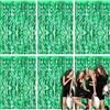 Shyllin 6x Tende Metalliche per Feste, 1 m x 2 m: Tenda Compleanno Scintillante per Compleanni, Matrimoni, Natale e Spettacoli Teatrali (Verde)