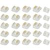 Masterwon Kit di connettori per striscia LED COB a 3 pin, 10 mm, per giunti da striscia a filo e striscia a striscia su strisce LED CCT COB (confezione da 25)