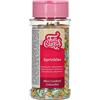 FunCakes Mini Confetti Mix: Sprinkles Colorati per Decorazione Torte, Cupcake e Biscotti, Zuccherini Decorativi, Cake Decorating - 60 g