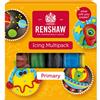 Renshaw Fondant Icing Multipack Primary Colours 5 x 100 g, Pronto per Stendere, per Ricoprire e Decorare Torte, Cupcake e Biscotti, 5 x 100 g