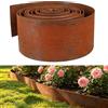 Shyllin Bordura per Aiuola, Bordura per Giardino in Acciaio Corten 10M×15CM Recinzione Giardino Esterno, Bordatura per Aiuole Giardino, Bordi per Aiuole Giardino, Bordo per Aiuole, Bordura Corten per Giardino