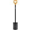Fiskars Vanga da giardiniere Fiskars per terreni morbidi e poco sassosi, rotonda, lunghezza 116,6 cm, lama in acciaio di alta qualità/manico in plastica, nero/arancio, Solido, 1066717