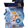 Sonic the Hedgehog 2 The Movie Action figure articolato, da 10 cm, da collezione (Tails)