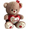 Generico Peluche Orsetto con Cuore "Ti Amo", Idea Regalo, Morbido Pupazzo Romantico