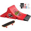 TriUnytion Set di Fingerboard e Rampa, Mini Skateboard da Dita con Rampa e Accessori, Fai da te Tech Deck Fingerboard Park Kit Regalo per Bambini (E)