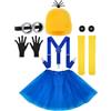 BSBUY Animato Costume Accessori, 7 Pezzi Giallo Costume Set per Cosplay, Accessori per Costumi Giallo Adulti Bambini, Animato Costumi per Halloween Carnevale Cosplay