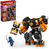 LEGO NINJAGO Cole's Elemental Earth Mech Mini Ninja giocattolo, action figure personalizzabile con minifigure Cole e Wolf Warrior, regalo Ninja per ragazzi, ragazze e bambini dai 7 anni in su, 71806