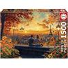 Educa - Puzzle da 1500 pezzi per adulti | Innamorati a Parigi | Dimensioni: 85 x 60 cm | Età 14+ (20569)