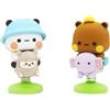 LGWJHCY Bubu & Dudu Wobble Figure, mini topper per torta, giocattolo altalena per auto, decorazioni per auto Bubu & Dudu, accessori da scrivania, confezione da 2
